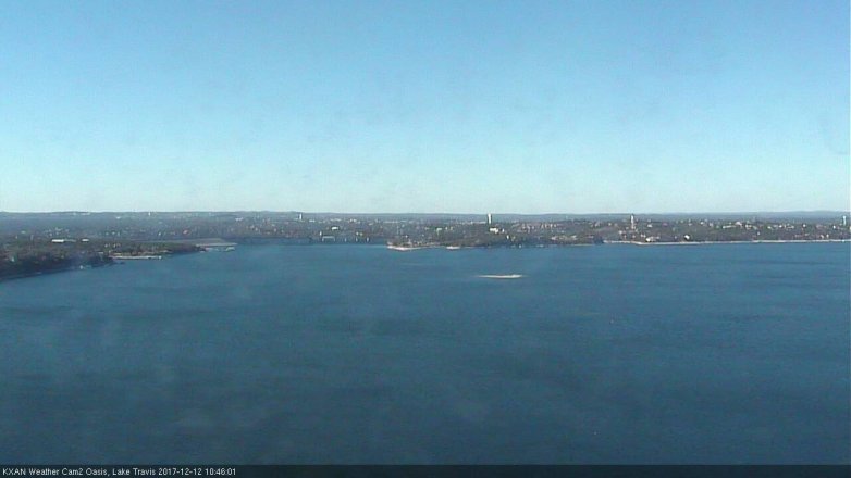 Lake Travis webcam, December 12, 2017 10:15 AM CT