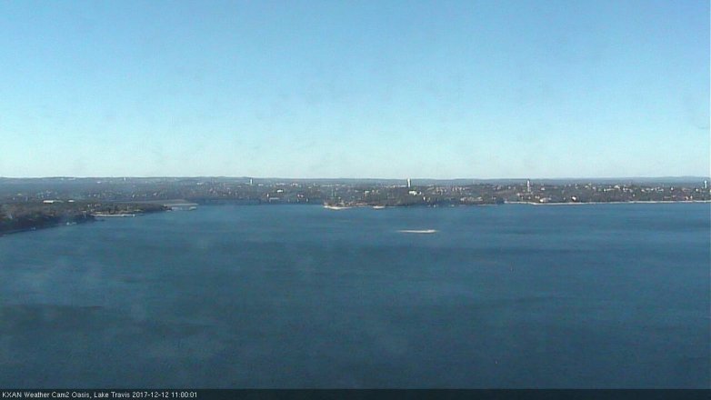 Lake Travis webcam, December 12, 2017 10:25 AM CT