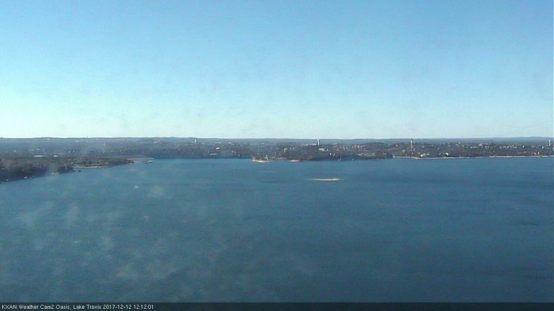 Lake Travis webcam, December 12, 2017 11:15 AM CT