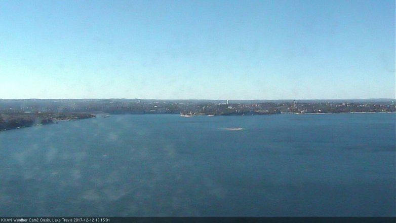Lake Travis webcam, December 12, 2017 11:20 AM CT