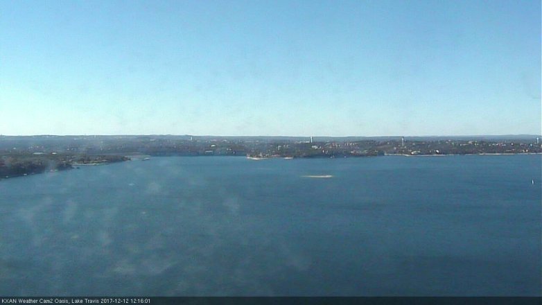 Lake Travis webcam, December 12, 2017 11:40 AM CT