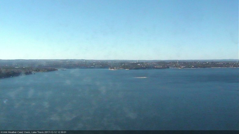 Lake Travis webcam, December 12, 2017 11:55 AM CT