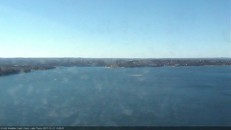 Lake Travis webcam, December 12, 2017 12:20 PM CT
