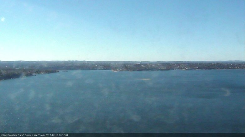 Lake Travis webcam, December 12, 2017 12:35 PM CT