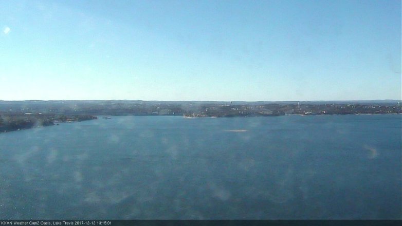 Lake Travis webcam, December 12, 2017 12:45 PM CT