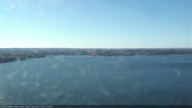 Lake Travis webcam, December 12, 2017 1:10 PM CT