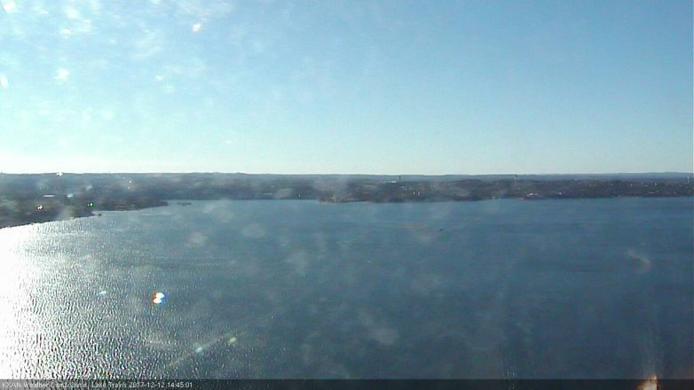 Lake Travis webcam, December 12, 2017 2:05 PM CT