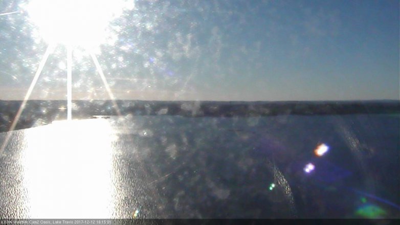 Lake Travis webcam, December 12, 2017 3:25 PM CT