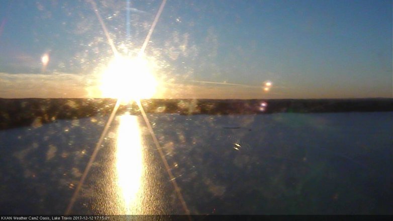 Lake Travis webcam, December 12, 2017 4:30 PM CT