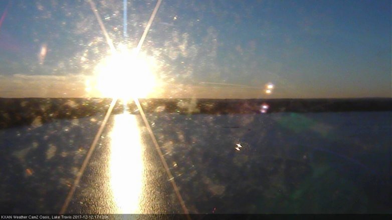 Lake Travis webcam, December 12, 2017 4:40 PM CT