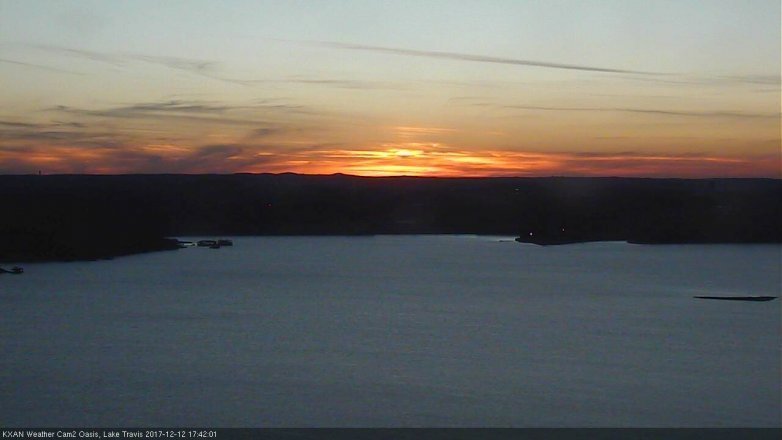 Lake Travis webcam, December 12, 2017 4:45 PM CT