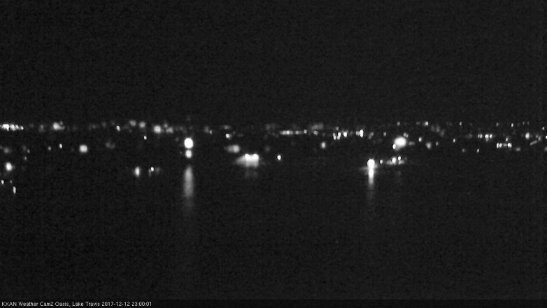 Lake Travis webcam, December 12, 2017 10:25 PM CT