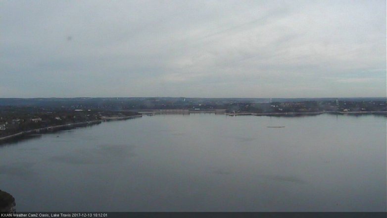 Lake Travis webcam, December 13, 2017 9:25 AM CT