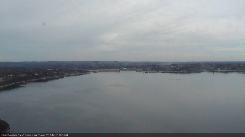 Lake Travis webcam, December 13, 2017 9:40 AM CT