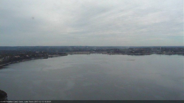 Lake Travis webcam, December 13, 2017 9:50 AM CT