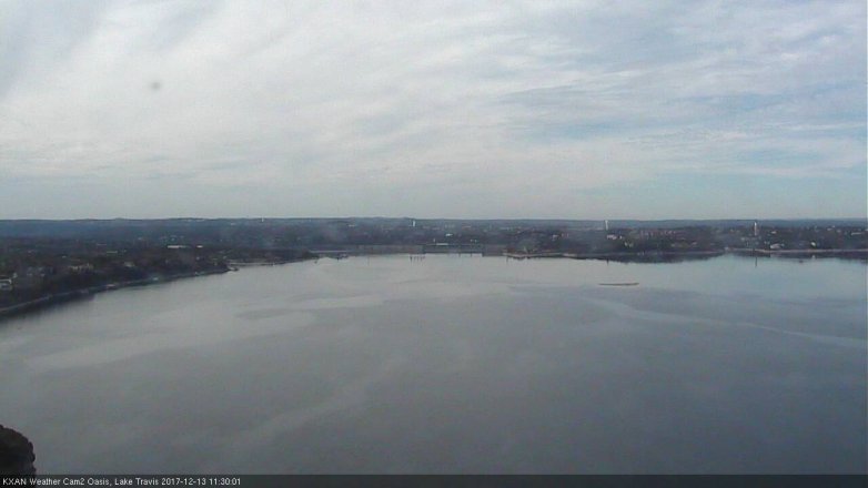 Lake Travis webcam, December 13, 2017 11:00 AM CT