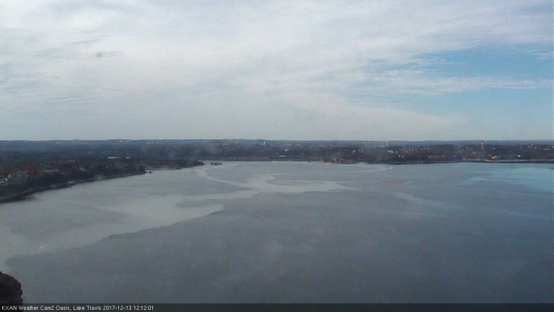 Lake Travis webcam, December 13, 2017 11:30 AM CT