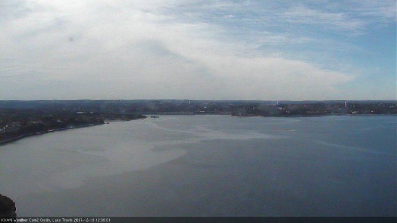Lake Travis webcam, December 13, 2017 11:50 AM CT