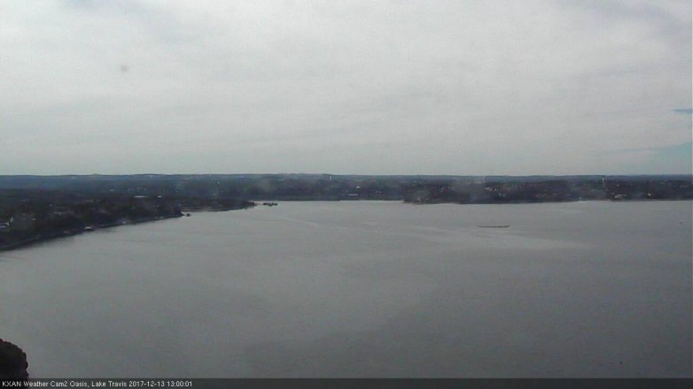 Lake Travis webcam, December 13, 2017 12:15 PM CT