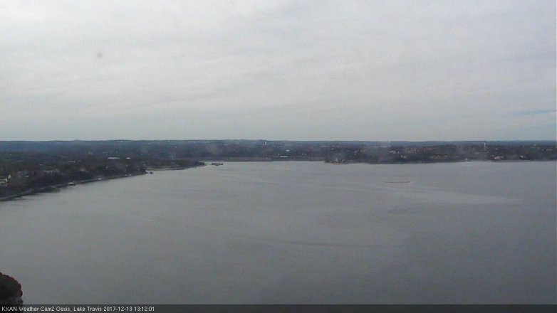 Lake Travis webcam, December 13, 2017 12:40 PM CT