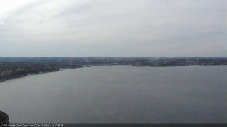 Lake Travis webcam, December 13, 2017 12:45 PM CT