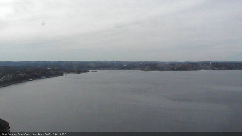 Lake Travis webcam, December 13, 2017 1:00 PM CT