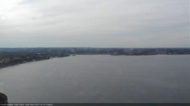 Lake Travis webcam, December 13, 2017 1:05 PM CT