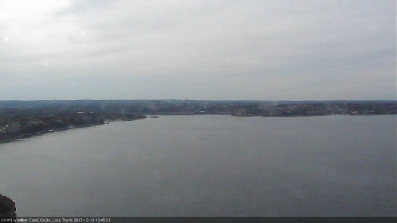 Lake Travis webcam, December 13, 2017 1:10 PM CT
