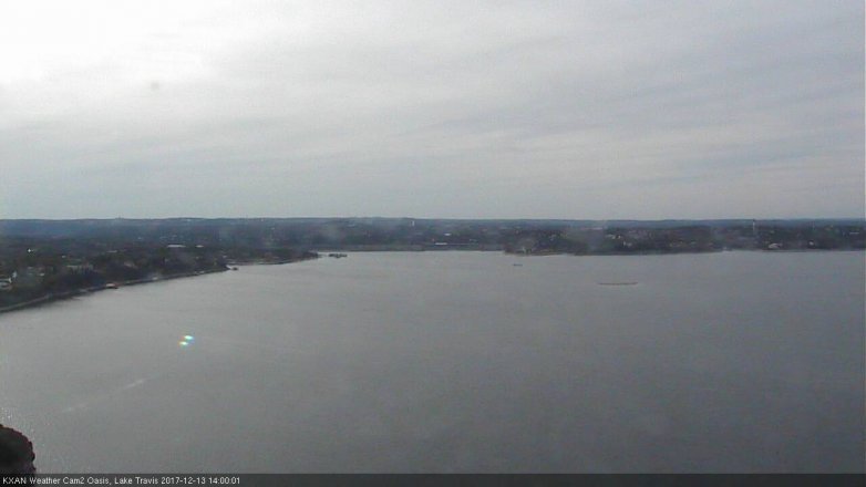 Lake Travis webcam, December 13, 2017 1:15 PM CT