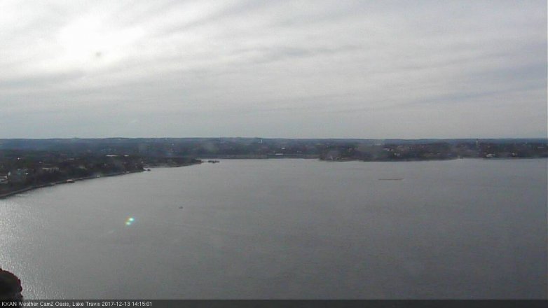 Lake Travis webcam, December 13, 2017 1:30 PM CT