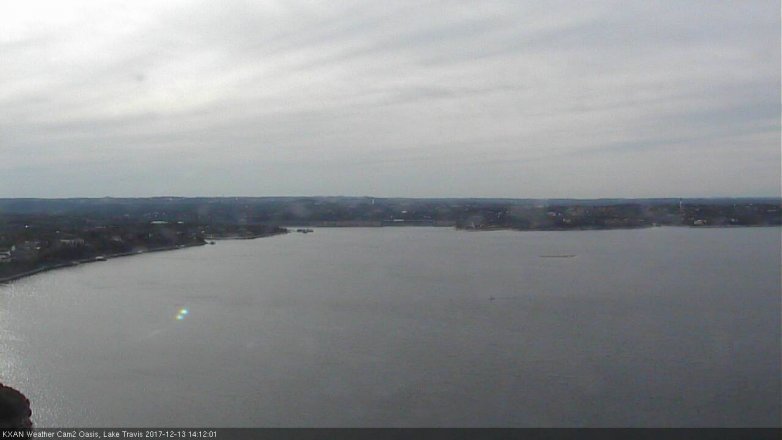 Lake Travis webcam, December 13, 2017 1:40 PM CT