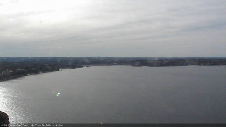 Lake Travis webcam, December 13, 2017 1:45 PM CT