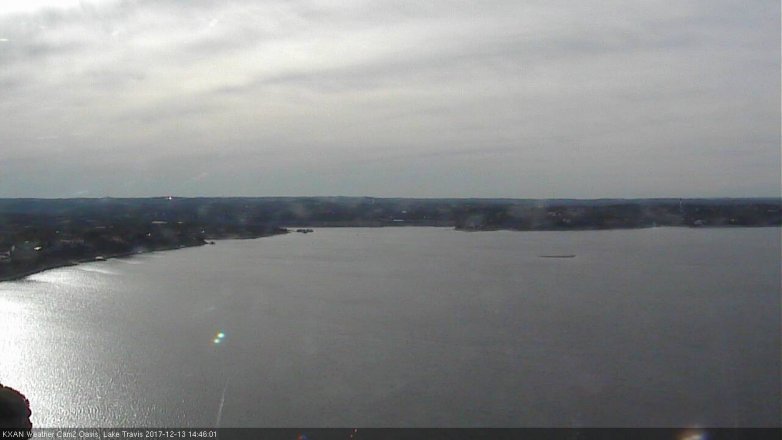 Lake Travis webcam, December 13, 2017 2:05 PM CT
