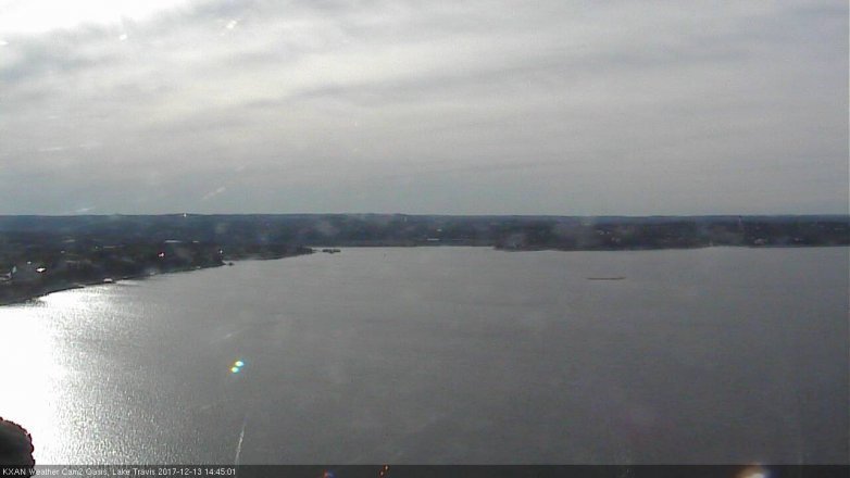 Lake Travis webcam, December 13, 2017 2:15 PM CT