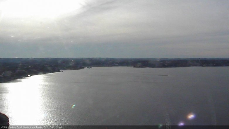 Lake Travis webcam, December 13, 2017 2:20 PM CT