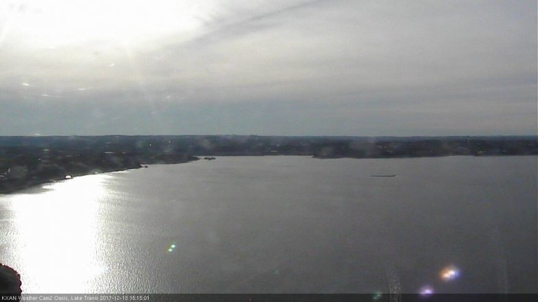Lake Travis webcam, December 13, 2017 2:30 PM CT