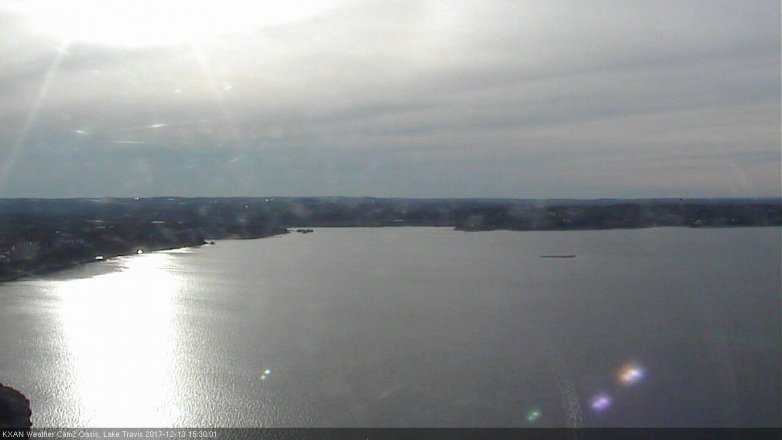Lake Travis webcam, December 13, 2017 2:40 PM CT