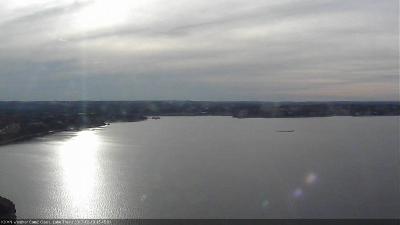 Lake Travis webcam, December 13, 2017 2:55 PM CT