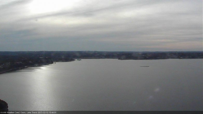 Lake Travis webcam, December 13, 2017 3:10 PM CT