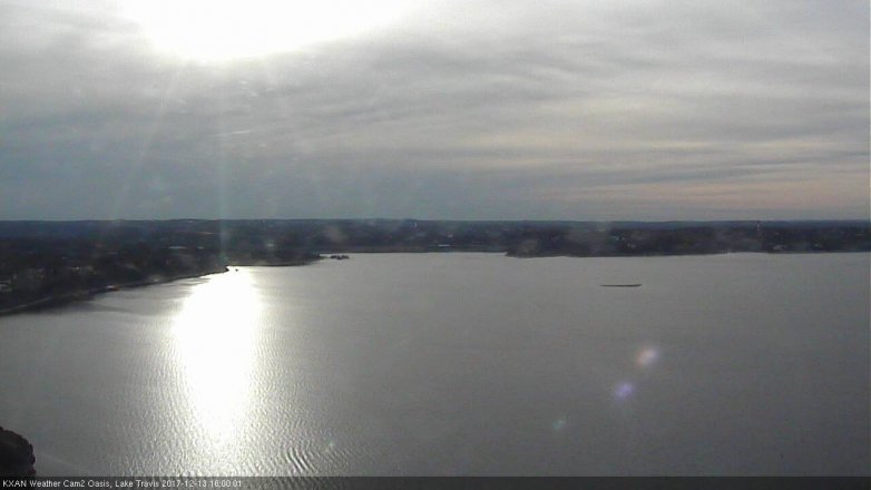Lake Travis webcam, December 13, 2017 3:30 PM CT