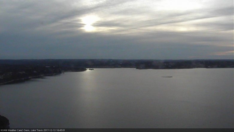 Lake Travis webcam, December 13, 2017 4:00 PM CT