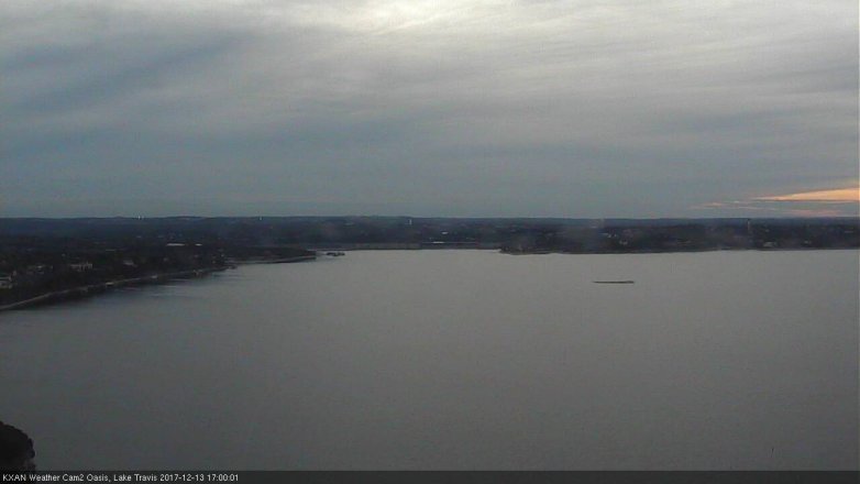 Lake Travis webcam, December 13, 2017 4:15 PM CT