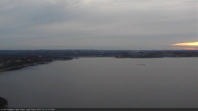 Lake Travis webcam, December 13, 2017 4:40 PM CT