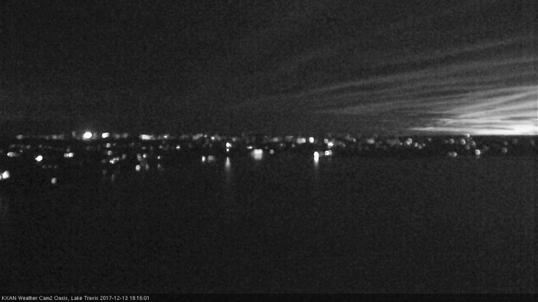 Lake Travis webcam, December 13, 2017 5:25 PM CT