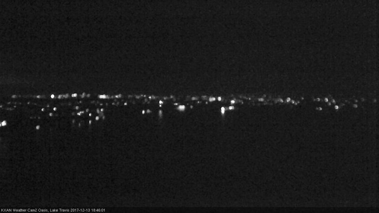 Lake Travis webcam, December 13, 2017 6:05 PM CT