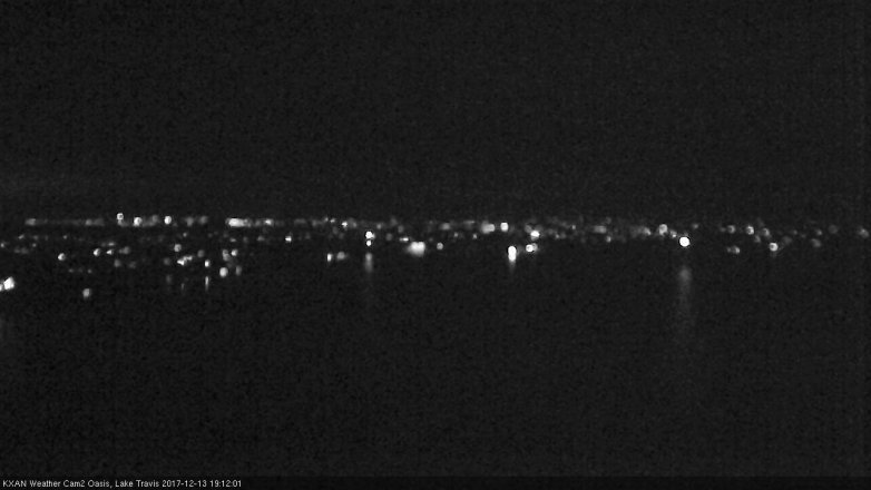 Lake Travis webcam, December 13, 2017 6:25 PM CT