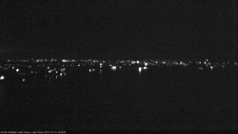 Lake Travis webcam, December 13, 2017 6:40 PM CT