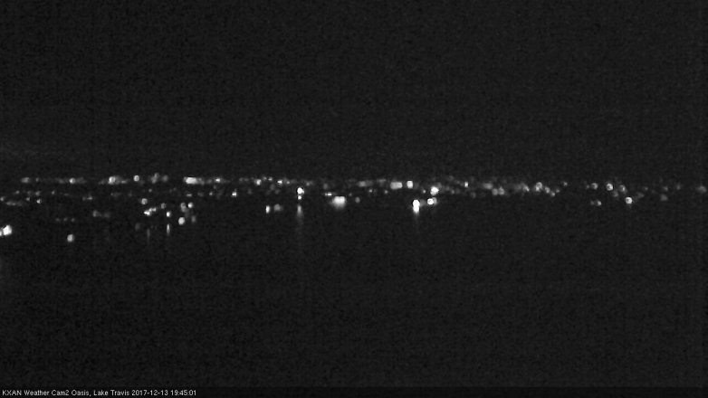 Lake Travis webcam, December 13, 2017 7:05 PM CT