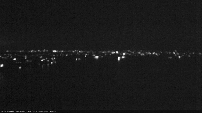 Lake Travis webcam, December 13, 2017 7:10 PM CT