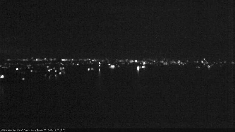 Lake Travis webcam, December 13, 2017 7:15 PM CT